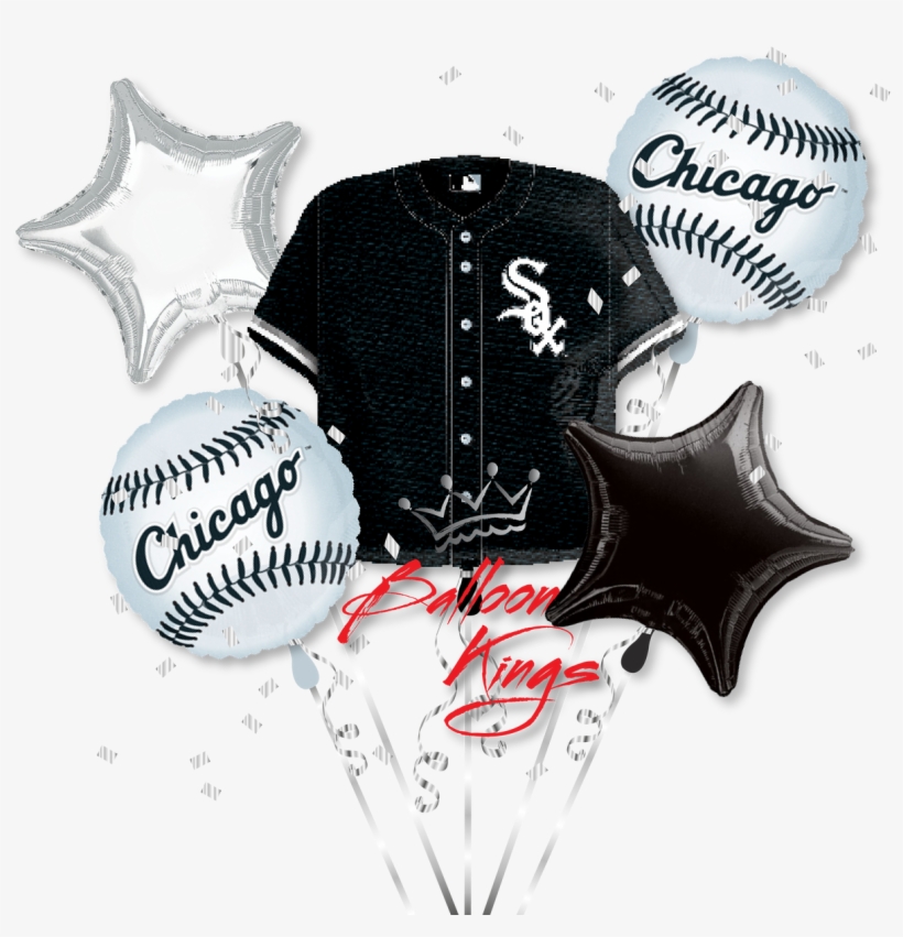 Chicago White Sox Bouquet - 18" Mlb Chicago White Sox Baseball Balloon - Mylar, transparent png download