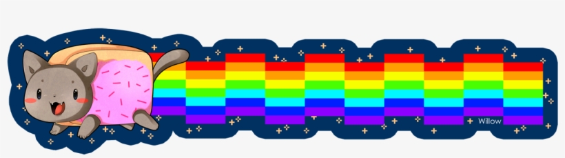 Nyan Cat Bookmark By Willow-san - Designs By Willow, transparent png download