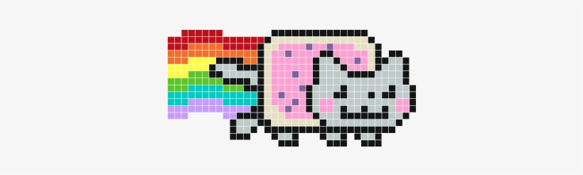 Nyan Cat - Nyan Cat In Minecraft, transparent png download