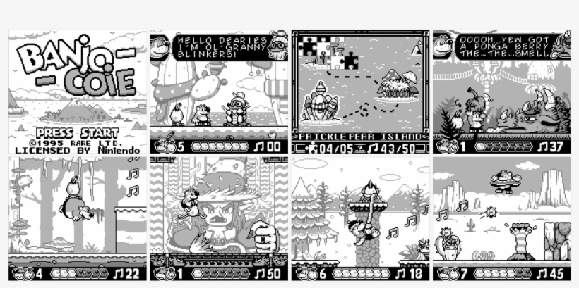 Game Boy Demakes On Twitter - Banjo-kazooie, transparent png download