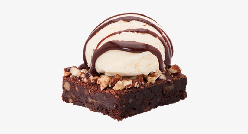 Milk Shakes - Brownie - Brownie Con Helado De Vainilla Png, transparent png download
