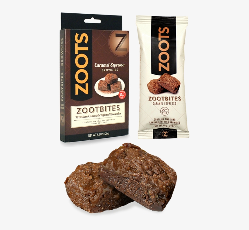 Zootbites Caramel Espresso Brownies - Caramel, transparent png download