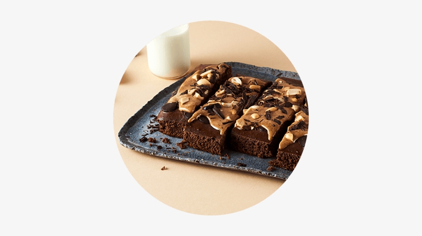 Brownie With Peanut Butter - Peanut, transparent png download