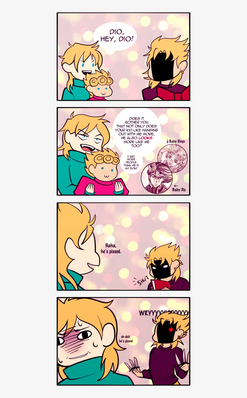 The Comic I Drew About Diego Babysitting - Jjba Dio And Giorno, transparent png download