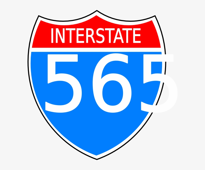 How To Set Use Interstate 565 Sign Clipart, transparent png download