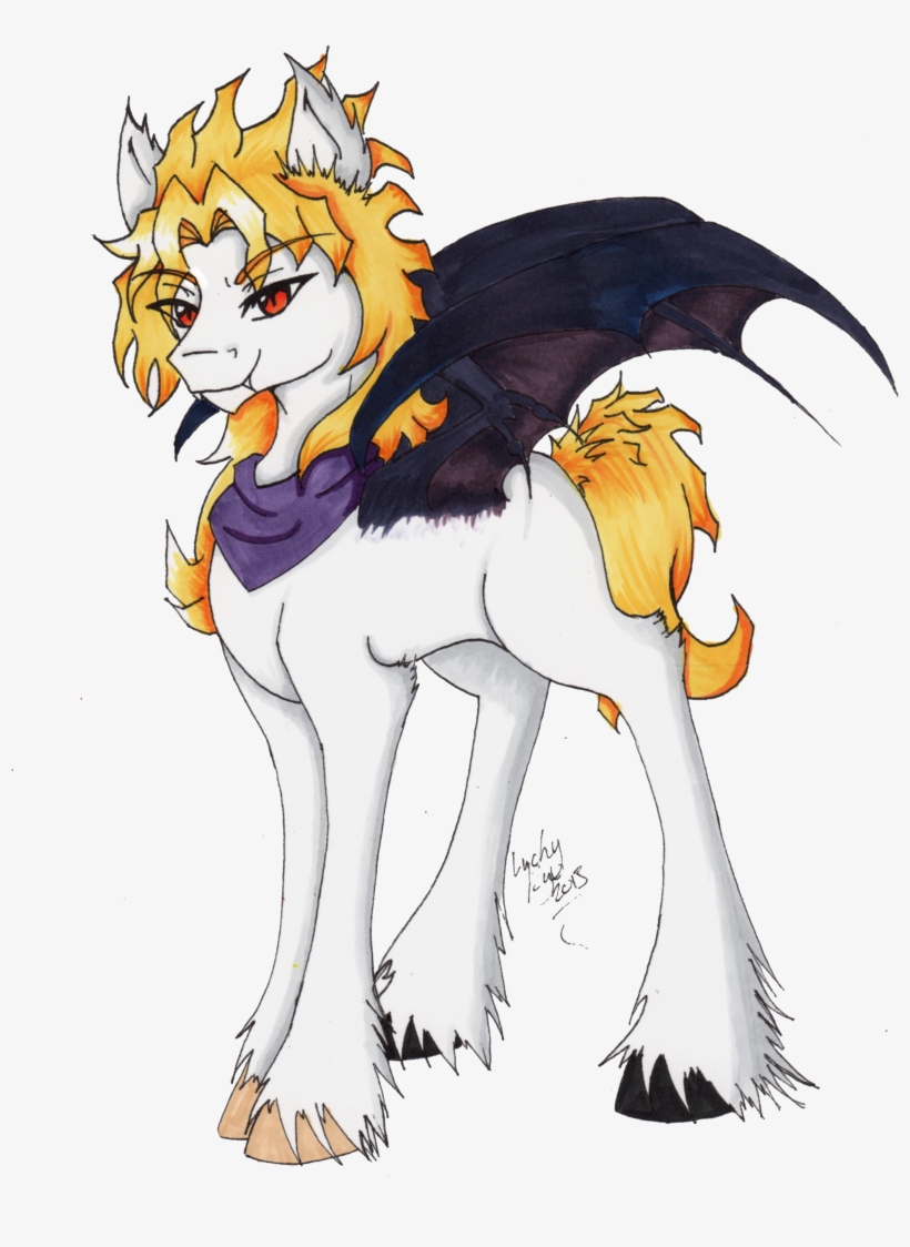 Luckyryo, Bat Pony, Blank Flank, Dio Brando, Fangs, - Dio Pony, transparent png download