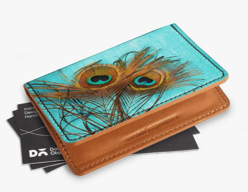 Dailyobjects 3 Peacock Feathers Card Wallet Buy Online - Business Card, transparent png download