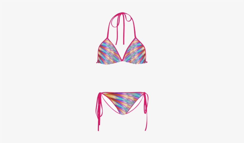 Peacock Feathers Custom Bikini Swimsuit - Thin Blue Line Bikini Top, transparent png download