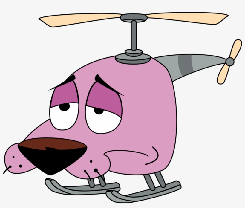 Courage Helicopter By Gth089 - Courage The Cowardly Dog Helicopter, transparent png download
