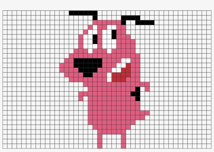 Courage The Cowardly Dog Pixel Art, transparent png download