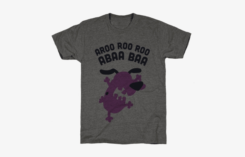 Cowardly Dog T-shirt: Funny T-shirt From Lookhuman., transparent png download