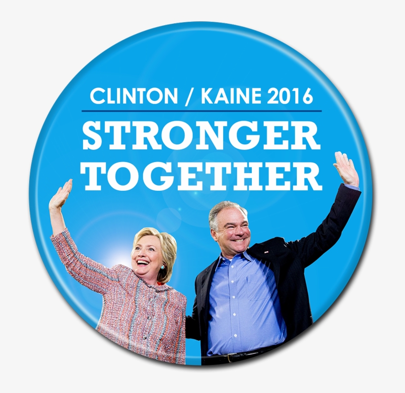 Clinton Kaine Button - Buttonsmith Reusable Pinback Name Tag - Pack Of 25, transparent png download