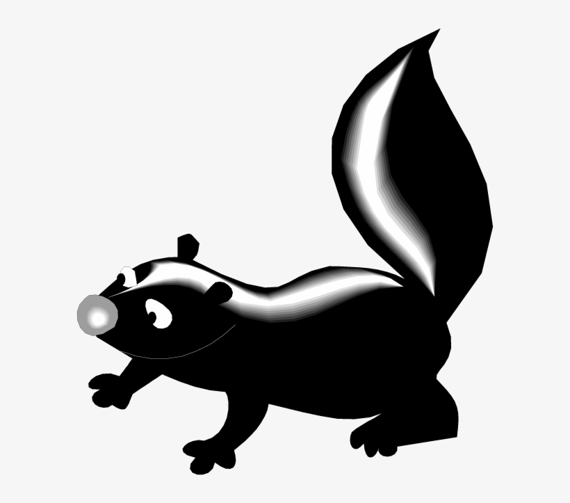 Graphic Black And White Library Back Free On Dumielauxepices - Skunk Clipart, transparent png download
