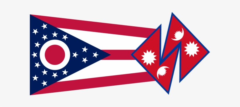 Flag Of Ohio If The State Was Colonized By Nepal - Ohio State Flag, transparent png download