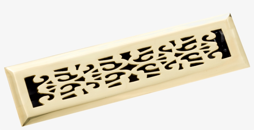 25 X 12 In Scroll Brass Floor Register - Zoroufy Stair Rods 20233 Scroll Floor Register Vent, transparent png download