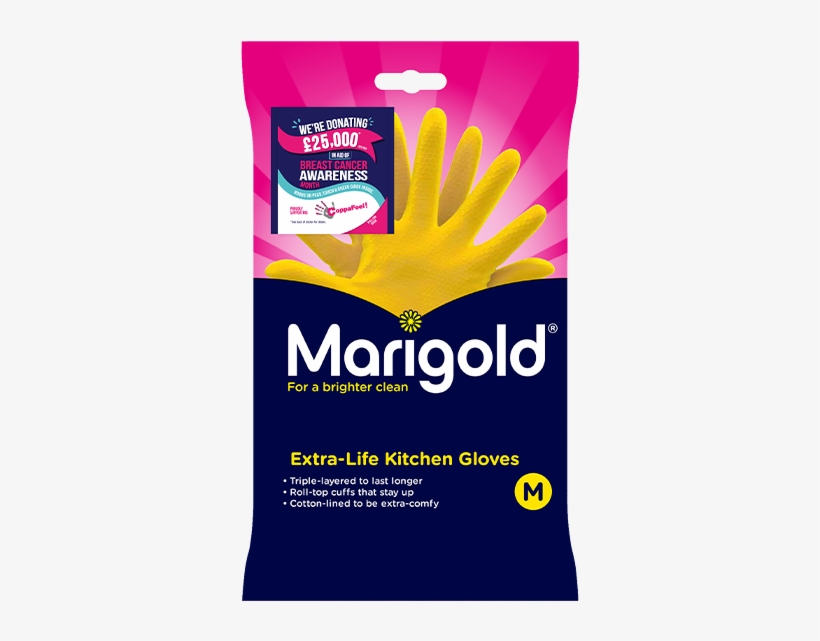 Marigold Extra Life Kitchen Gloves, transparent png download