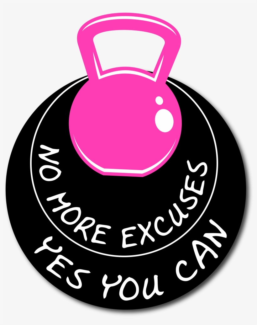 Personal Trainer United States No More Excuses - Pink, transparent png download