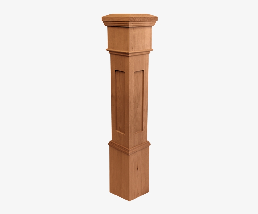 Box Newel Posts Are Squared, Hollow Newel Posts That - Newel, transparent png download
