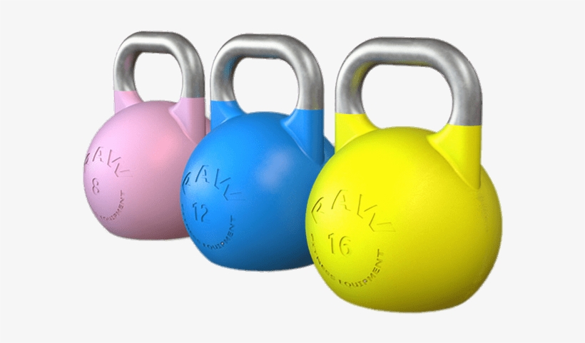 Coloured Kettlebell Set - Kettlebell, transparent png download
