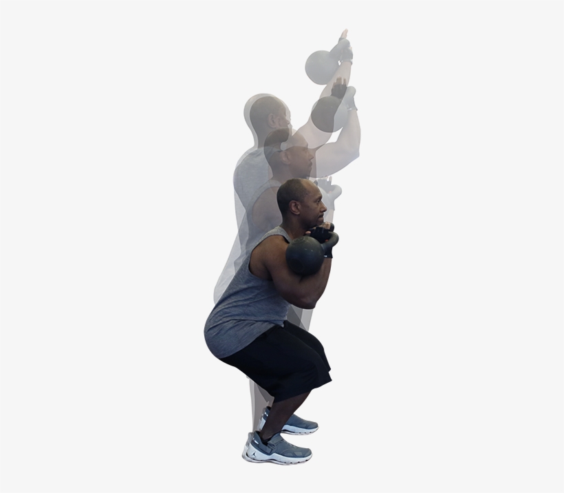Man Lifting A Kettlebell - Man, transparent png download