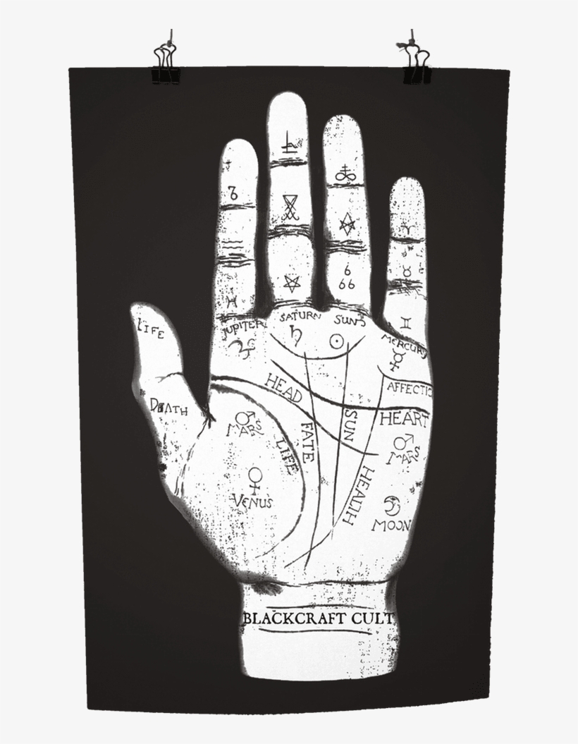 Limited Edition Print - Black Craft Cult Palm, transparent png download