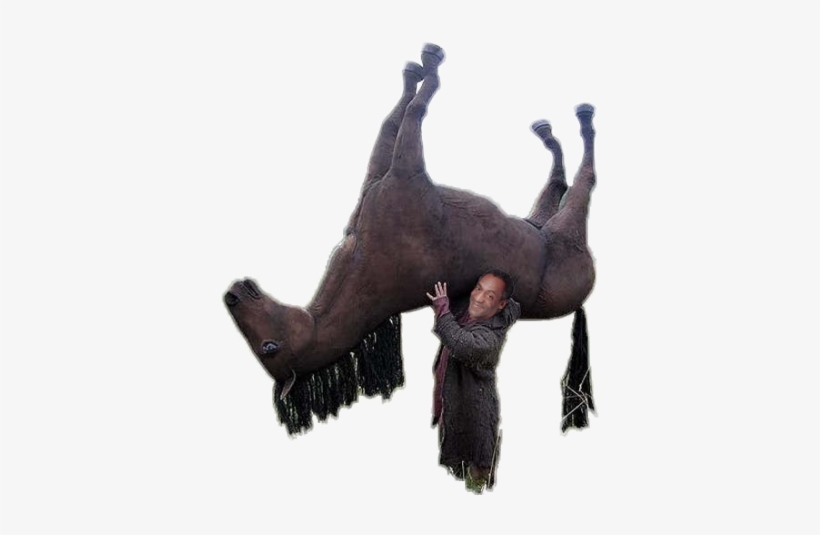 A Transparent Bill Cosby Carrying A Horse For Your - Horsing Around Meme, transparent png download