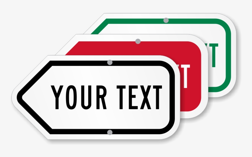 Zoom - Personalize - Lyle Tr-039-12ha Traffic Sign,18 X 12in,bk/wht,text, transparent png download