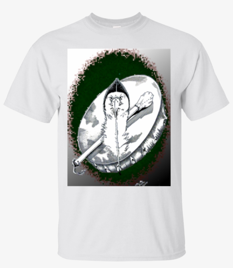 Eagle Feather And Drum Gildan Ultra Cotton T-shirt - Death, transparent png download