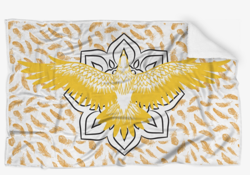 Eagle Gold Feathers Blanket, transparent png download