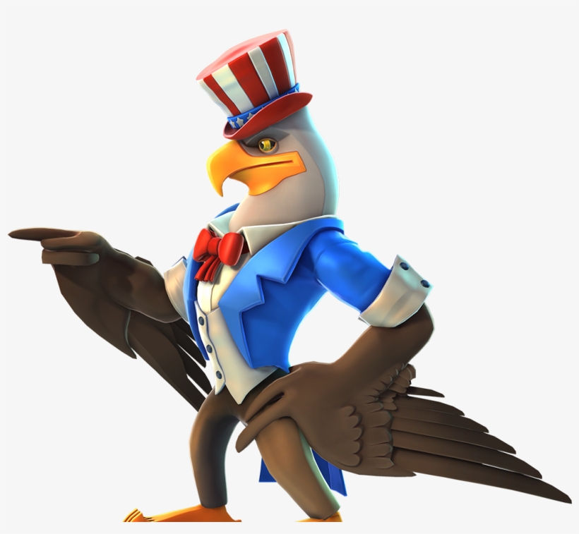 Chieffeathers American Eagle Thumb Brawlout Small - Duck, transparent png download