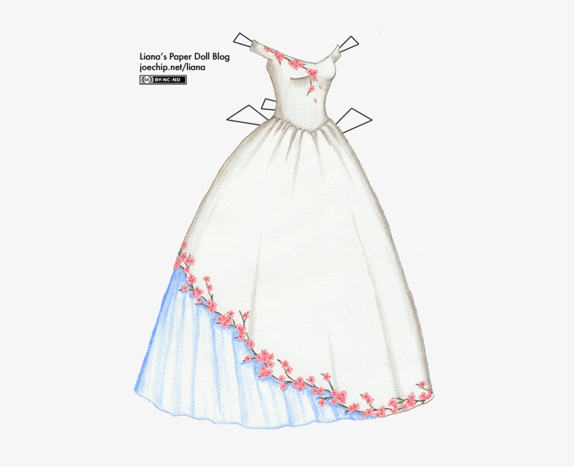Click For Larger Version - Japanese Cherry Blossom Prom Dress, transparent png download