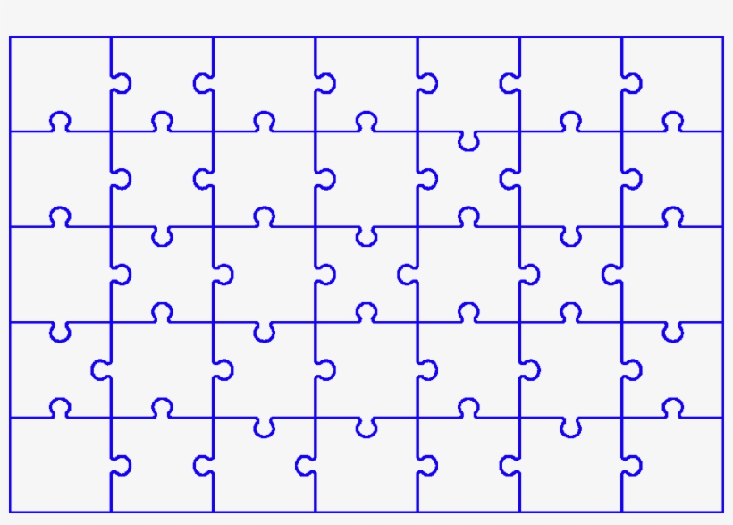 C Extracting Parts Of An Image Based - Jigsaw Grid, transparent png download