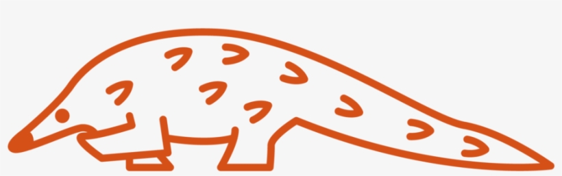 Pangolin Emoji, Line Icon - Pangolin Emoji, transparent png download