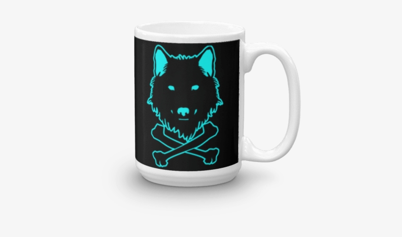 Black Wolf Siren Ghost Jolly Roger Coffee Cup Mug - Mug, transparent png download