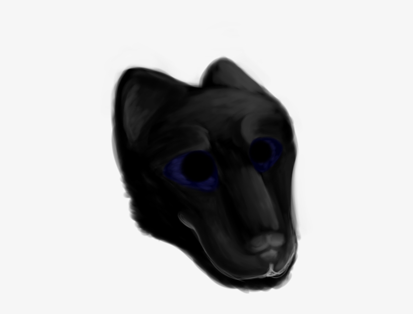 Black Wolf Attempt- Wip - Mask, transparent png download