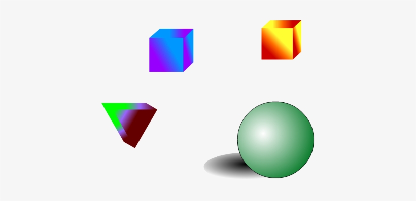 3d Shapes - Graphic Design, transparent png download