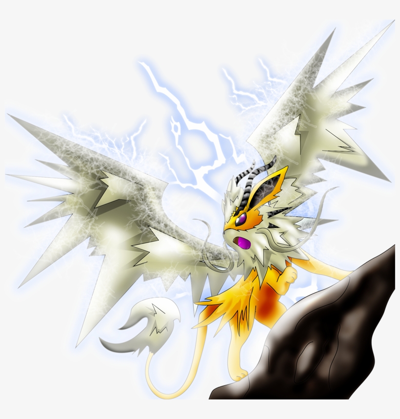 Pokemon Mega Jolteon Dragon Is A Fictional Character - Mega Jolteon, transparent png download