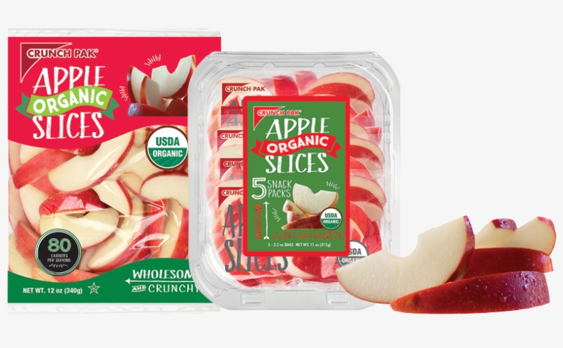 Organic Apple Slices - Food, transparent png download