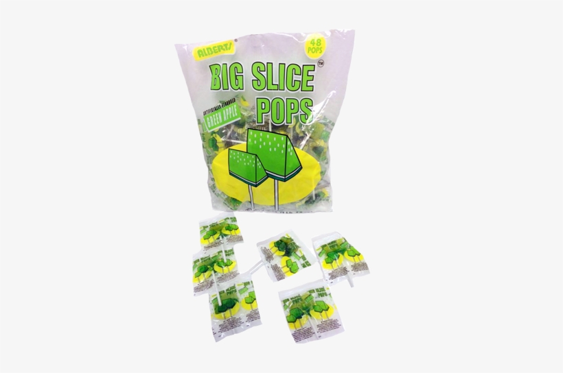 Big Slice Green Apple Pops Alberts Big Slice Pops Pineapple Transparent Png 500x500 Free Download On Nicepng
