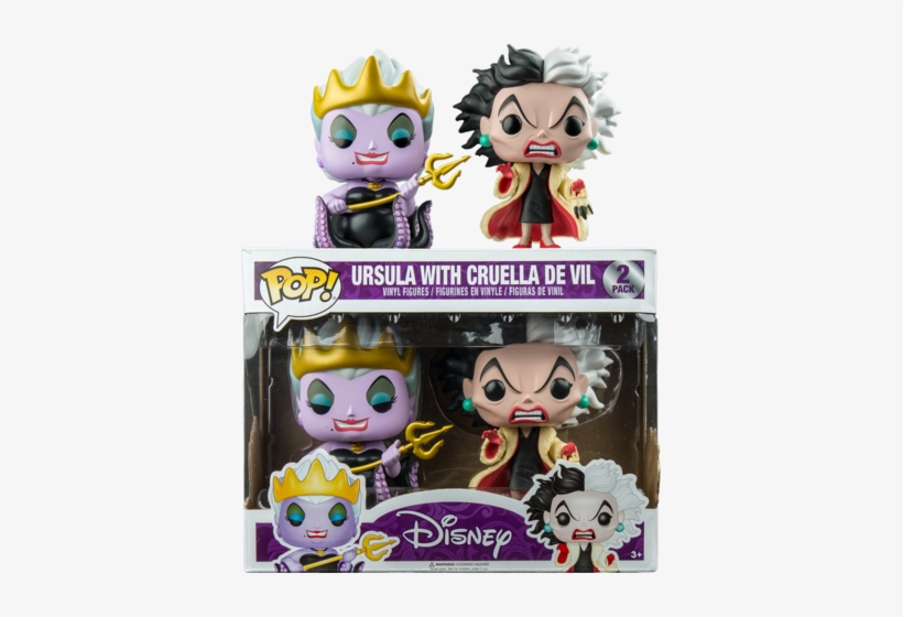 Ursula & Cruella De Vil Pop 2pk - Funko Ursula With Cruella De Vil, transparent png download