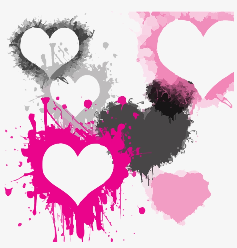 Hearts Heart Backgrounds Background Grunge Grungeeffect - Sketch Book: Great For Artists, Designers And Drawing, transparent png download