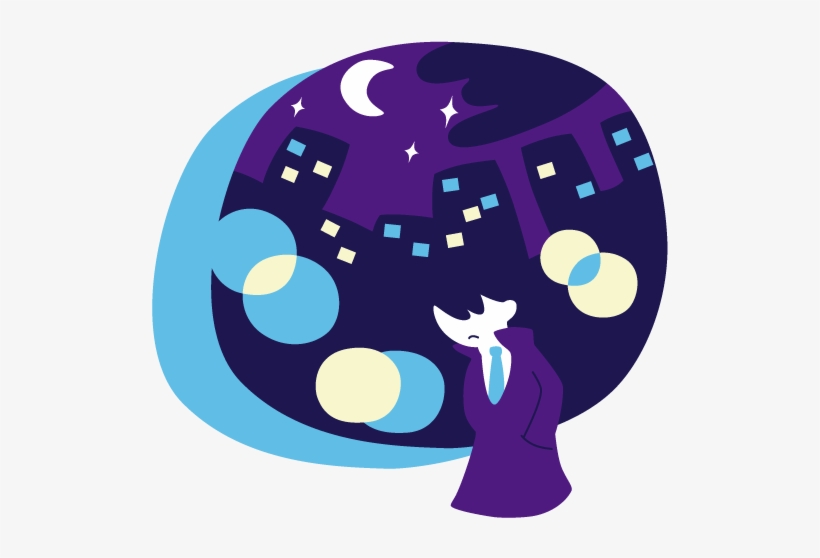 You Notice A Bright Moon In The Crisp Sky, As The Boundless - Illustration, transparent png download