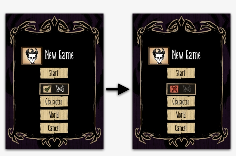 Rog Enabled -> Rog Disabled - Don T Starve Thermal Measurer, transparent png download