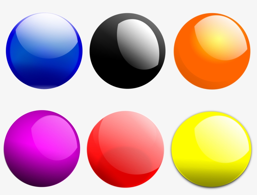 Round, Gloss, Glossy, Orb - Balls Clipart, transparent png download