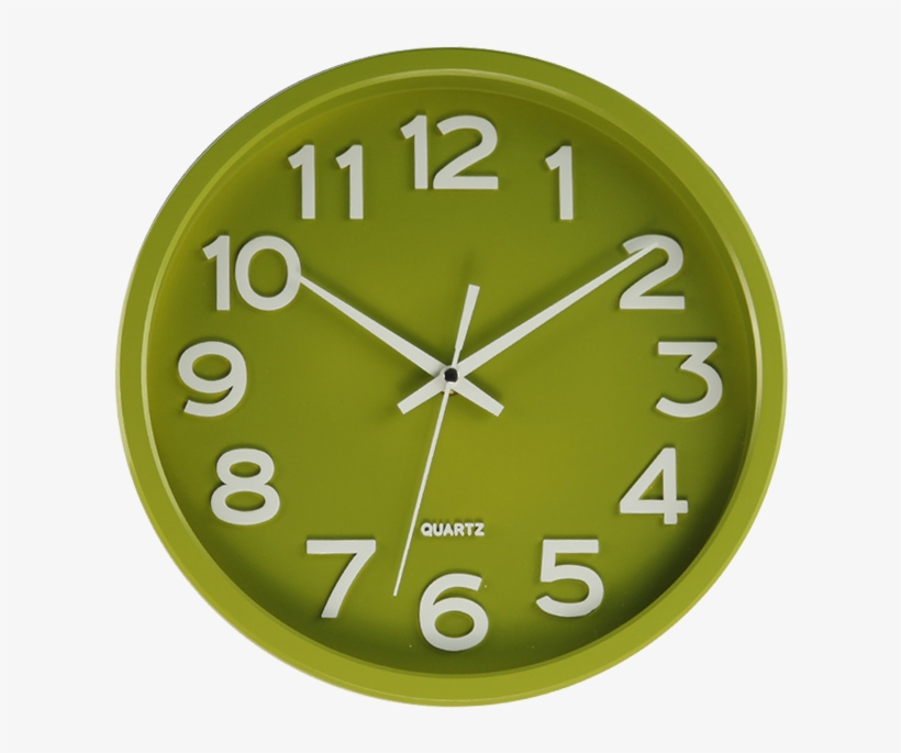 Wall Clock Jvd Green Hx2413 - Wall Clock Jvd, transparent png download