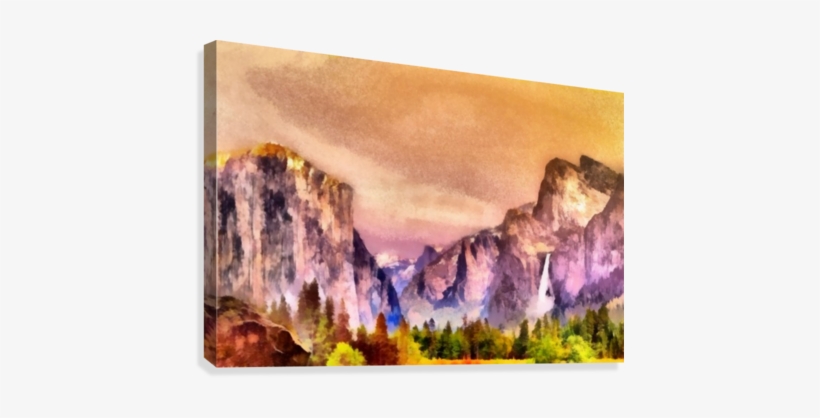 Yosemite Park2 Sam Rad Canvas Print - Painting, transparent png download
