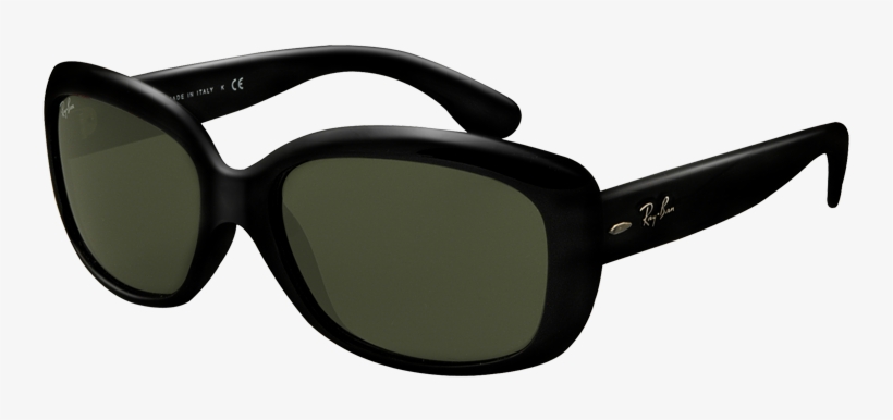 Rayban Jackie Ohh - Ray Ban Rb4101 Jackie Ohh Sunglasses Black Frame Crystal, transparent png download