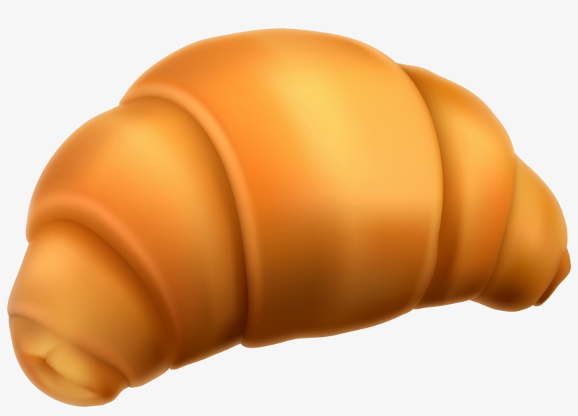View Full Size - Croissant Clip Art Png, transparent png download
