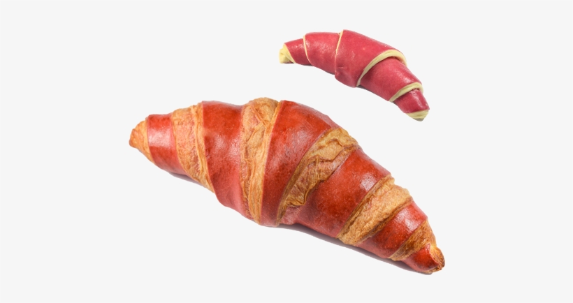 Butter Croissant Red Duo With Raspberry Filling - Круассаны Двухцветные, transparent png download