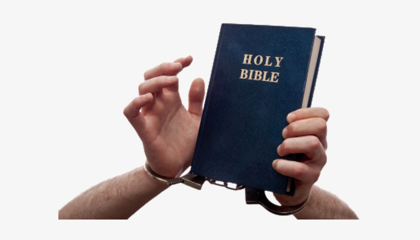 Two Street Preachers, One American And The Other English, - Handcuffs Bible, transparent png download